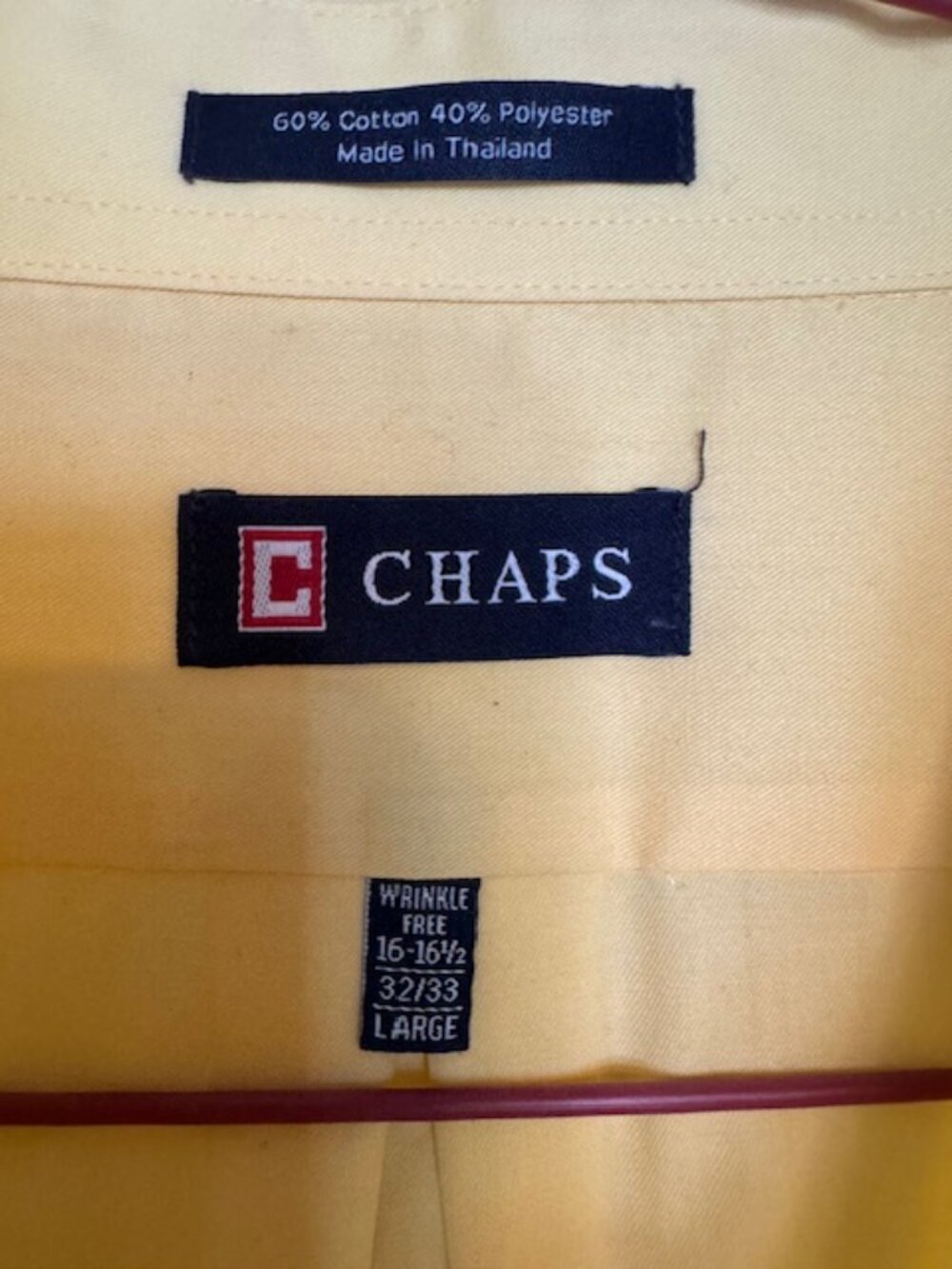 Calvin Klein Men’s Yellow Dress Shirt - Picture 4 of 4